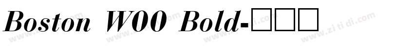 Boston W00 Bold字体转换